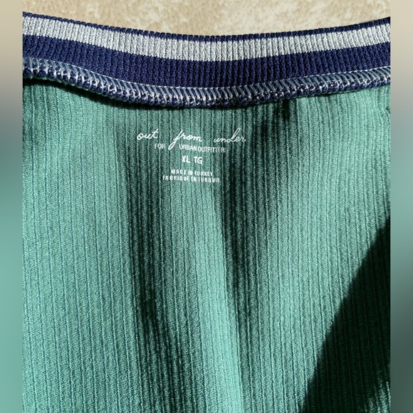 Urban outfitters NWOT out from under go for gold sage green seamless crop top. - Picture 3 of 5